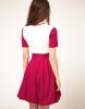 Skater Dress with Contrast Sleeve