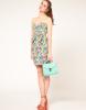 Strapless Dress In Floral Print