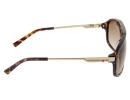 Stylish Metal Frame UV400 Protective Sunglasses (Hawksbill Brown)