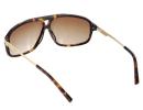 Stylish Metal Frame UV400 Protective Sunglasses (Hawksbill Brown)