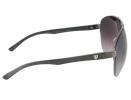 Unisex Metal Frame Glass Lens Sports Polarized Sunglasses (Gray)