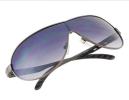 WJ904 Unisex Metal Frame Glass Lens Sports Polarized Sunglasses (Gray)