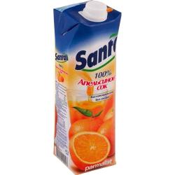 Сок "Santal" (Сантал) апельсин без сахара 1л слим