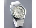 WoMaGe 9665 силиконовая лента + корпус из цветного сплава + уникальные женские запясиные часы в форме Хризантемы (белый)