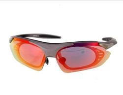Durable UV400 Protection Sports Sunglasses (Grey)