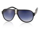Oreka Black Plate Frame + Gradually Blue-Grey Nylon Resin Lenses UV Protective Sunglasses (Black)