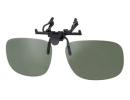Large Clip-on UV400 Protection Glare-blocking Polarized Sunglasses (Green)