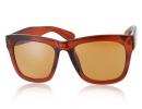 Polarized Sports Sunglasses with Glass Lens & Plastic Frame (Dark Brown)