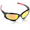 Stylish Unisex UV 400 Protection Sun Glasses Sunglasses Goggles for Outdoor Activities w Spare Lens & Strap - Black NSG-44803