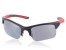 UV 400 Protection Black TR90 Frame + Gray Space PC Lens Sports Sunglasses (Black)