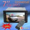 Universal 7" LCD Screen Car DVD Player Bluetooth Entertainment with Radio GPS TV