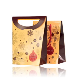 Maroon Gift Bag Подарочный пакет «Новогодний»