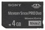 Sony Memory Stick PRO DUO 4GB