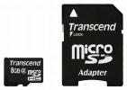 Transcend MicroSD 8Gb Class 2 + adapter Карта памяти