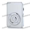 USB Rechargeable Screen-Free MP3 Player w/ 3.5mm Audio Jack/TF Slot - White