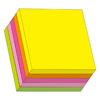 Блок-кубик Index, самоклеящийся, 76х76 мм, 300 листов, 6 ярких цветов