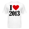 Мужская футболка I love 2013