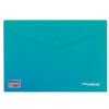 Папка-конверт с кнопкой непрозрачная BRAUBERG А4, зеленая, до 100 листов, 0,18мм, 221363