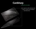 Сверхтонкий складной нож-кредитка CardSharp. Легкий, компактный, из хирургической стали