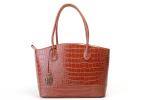 Стильная сумка Fashion croco: : бежевый, рыжий,...