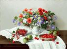 Гобеленовое панно Цветы и ягоды 108x70, 70x50