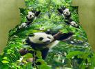Комплект постельного белья Панда в джунгли