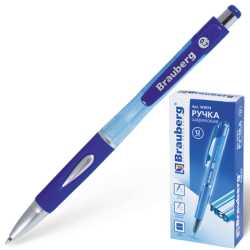 Ручка шариковая BRAUBERG автоматическая "Neo", корпус синий,...