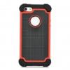 3-in-1 Protective Silicone Back Case PC Cover for iPhone 5 - Red + Black