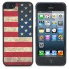 Vintage US National Flag Style Protective Plastic Back Case for iPhone...
