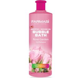 Пена для ванны 3 в 1 "Розовый сад" Farmasi Bubble Bath Rose...