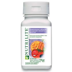 NUTRILITE Жевательные таблетки Концентрат овощей и фруктов