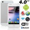 4.0" сенсорный экран Android 4.0.4 OС MTK6577 двухъядерный 3G смартфон с WiFi/GPS/8Mп Камера -белый P07-H2000J
