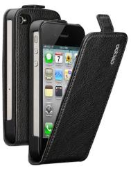 Флип-кейс Deppa для iPhone 4/4S + защитная пленка (черный)