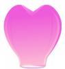 Небесный фонарик "Розовое сердце"