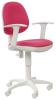 Кресло CH-W356AXSN розовая обивка белый пластик