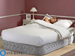 Кровать надувная двуспальная со встроенным насосом 220В Intex 66962