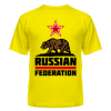 Футболка с надписью - russian federation