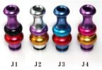 Drip tips 510 типа, форма J (разноцветный), металлический