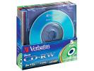 Мини-диск CD-RW Verbatim  210MB 24 мин. 8-12x Slim Case Color