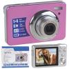 2.7" 14MP CMOS 3X Optical Zoom DC Digital Camera Webcam with Face Detection & Self-Shooting Function - Peach VDC-38052