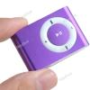 Rectangular Shaped Clip MP3 Music Player with Circle Operation Pad+ TF Slot - Purple M-50962