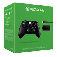 XBox One Controller Black Wireless + Play & Charge Kit Black