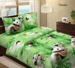 Комплект постельного белья "Панды 3D", бязь Люкс.