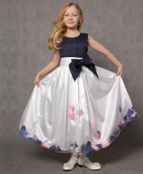 Детское платье «Ариэль», синего цвета