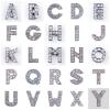 Буквы с белыми стразами на ремешок 8 мм