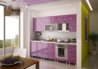 Кухня Азалия-Фиолет 2.6 метра с фасадами мдф
