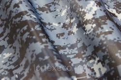 Ткань Курточная "Лидер", КМФ (сине-черная цифра)
