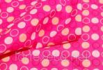Ткань Оксфорд детский принт "Горошек" розовый