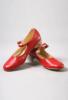 Туфли для народного танца красные