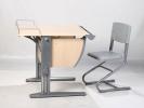 Набор трансформируемой мебели: стол СУТ.14-01 клен/серый, стул СУТ.01